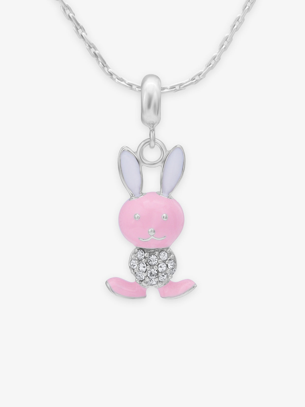 SIJA 925 Silver Bunny Charm elegant sterling silver jewellery accessory front view