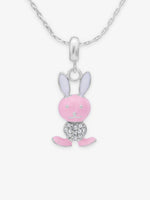 SIJA 925 Silver Bunny Charm elegant sterling silver jewellery accessory front view