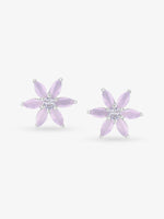 SIJA 925 Silver Leaf Stud elegant sterling silver womens jewellery accessory front view