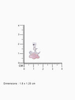 BIS hallmark view SIJA 925 silver jewellery pink white cloud moon star pendant certified premium accessory elegant timeless design for gifting and celebrations