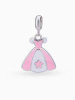 Close up SIJA 925 silver jewellery pink white dress charm handcrafted premium design versatile accessory for everyday wear and special occasions