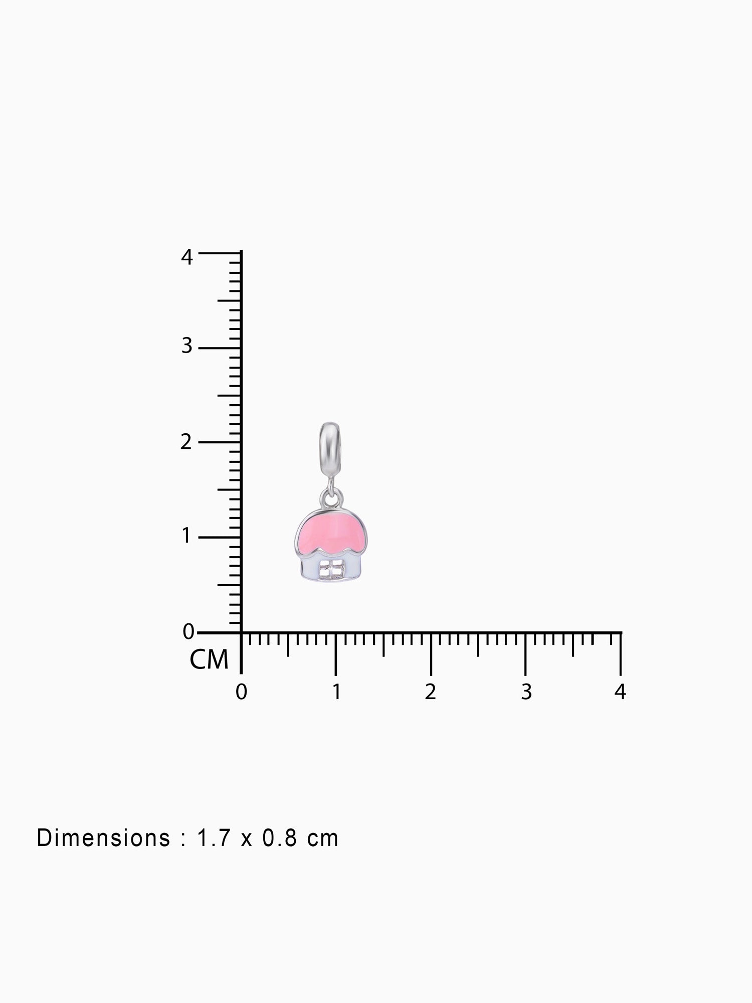 BIS hallmark view SIJA 925 silver jewellery pink white house charm certified premium accessory charming playful design for gifting and celebrations