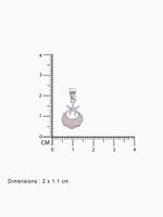 BIS hallmark view SIJA 925 silver jewellery pink white lunar crown pendant certified premium accessory elegant timeless design for gifting and celebrations