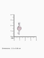 BIS hallmark view SIJA 925 silver jewellery pink white memory key pendant certified premium accessory elegant timeless design for gifting and celebrations