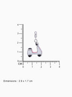 BIS hallmark view SIJA 925 silver jewellery pink white scooty charm certified premium accessory stylish playful motif for gifting and celebrations