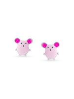Detailed view of SIJA 925 silver Pinky Pig Earrings highlighting intricate sterling silver finish and ornamental craftsmanship