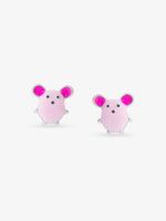 Detailed view of SIJA 925 silver Pinky Pig Earrings highlighting intricate sterling silver finish and ornamental craftsmanship