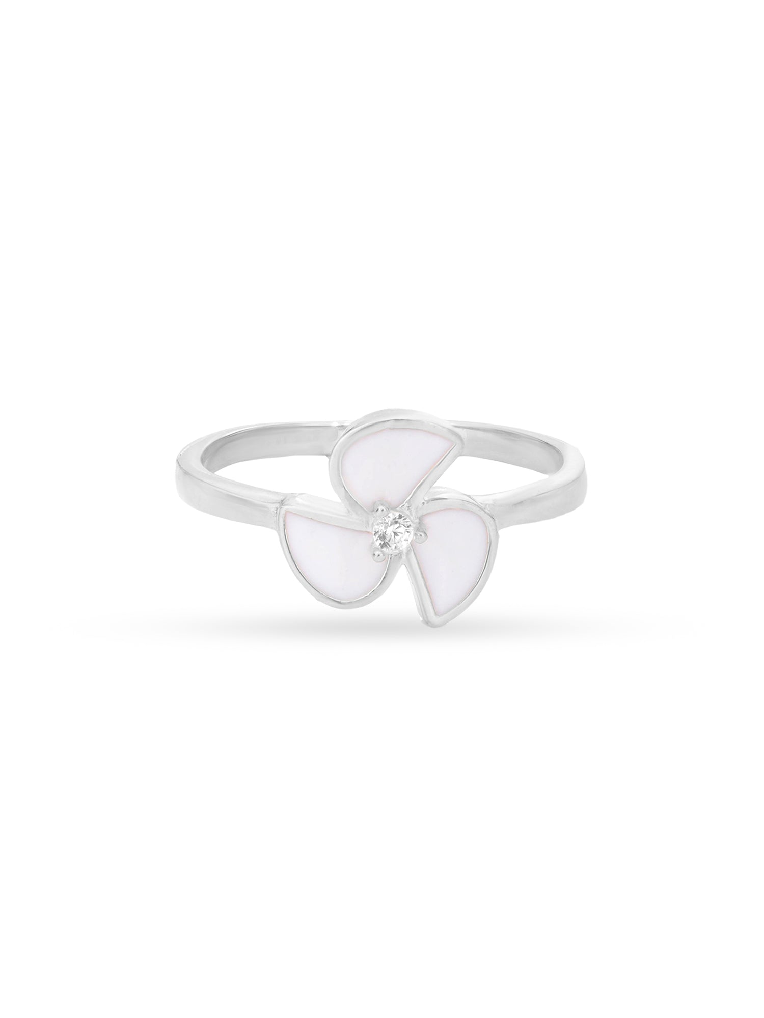 Inner band detail of SIJA 925 Silver Pinwheel Ring showcasing smooth finish and premium sterling silver quality