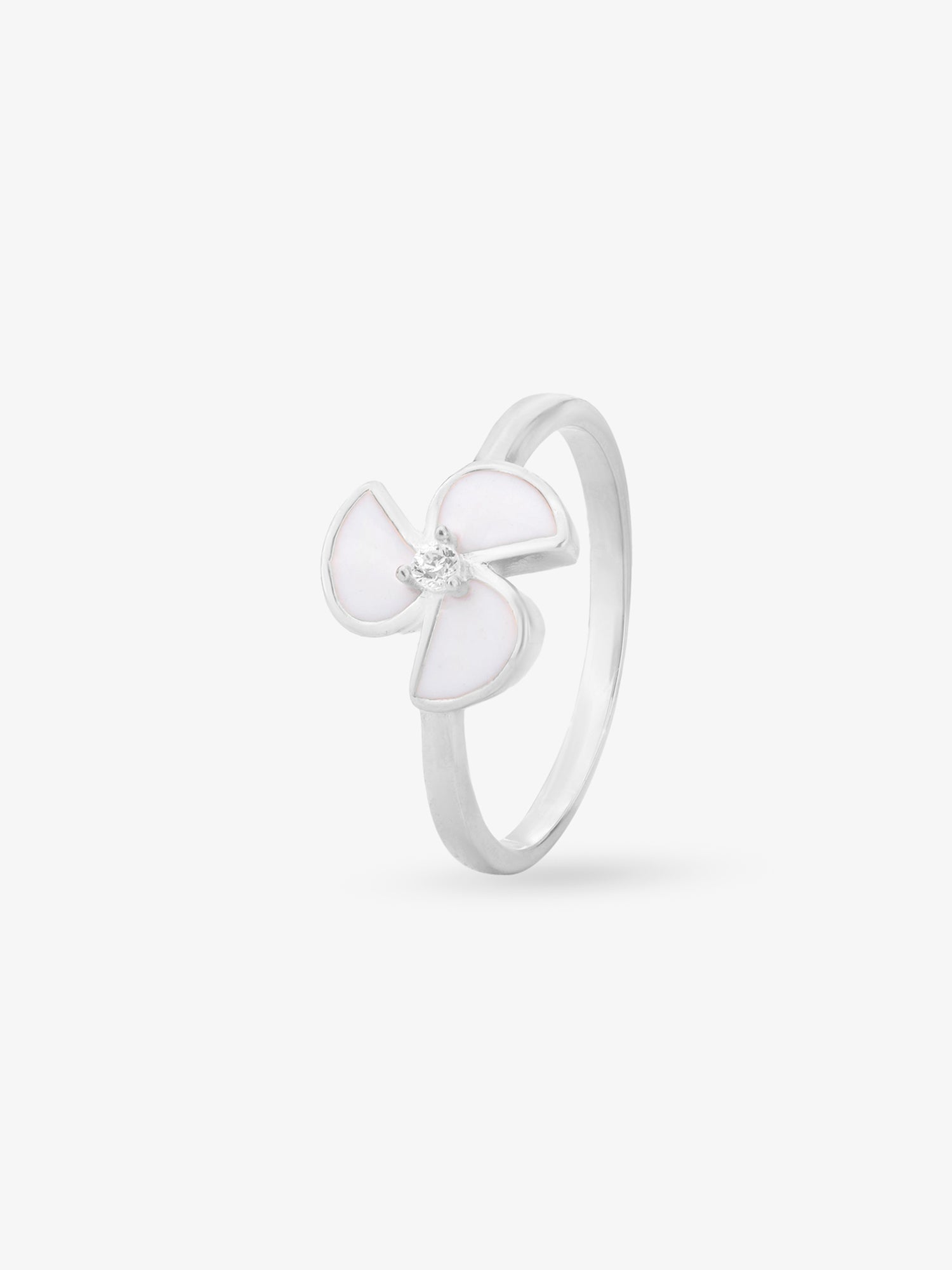 SIJA 925 Silver Pinwheel Ring elegant sterling silver jewellery accessory front view