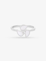 Inner band detail of SIJA 925 Silver Pinwheel Ring showcasing smooth finish and premium sterling silver quality