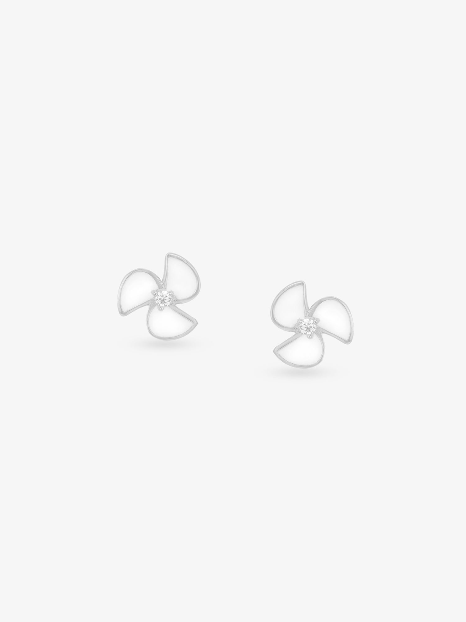SIJA 925 Silver Pinwheel Stud sterling silver jewellery elegant hero shot