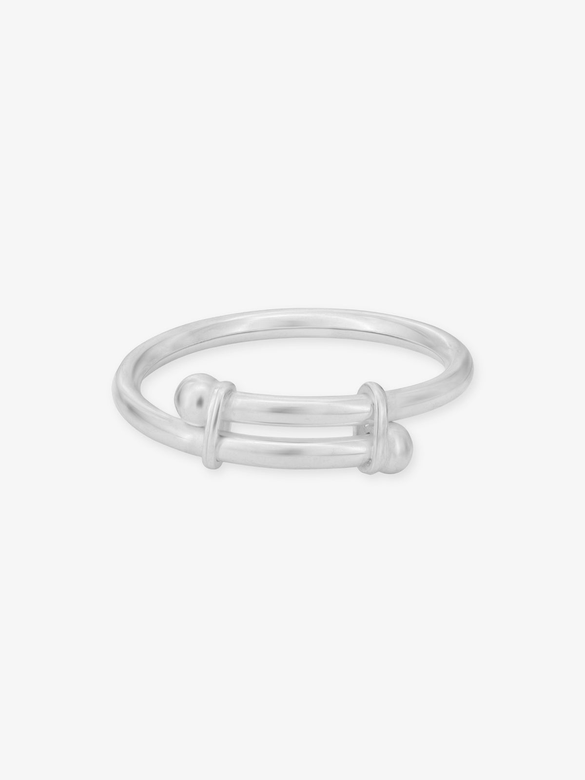 Reverse view of SIJA 925 Silver Plain Kids Bracelet BIS 925 hallmark certified sterling silver jewellery