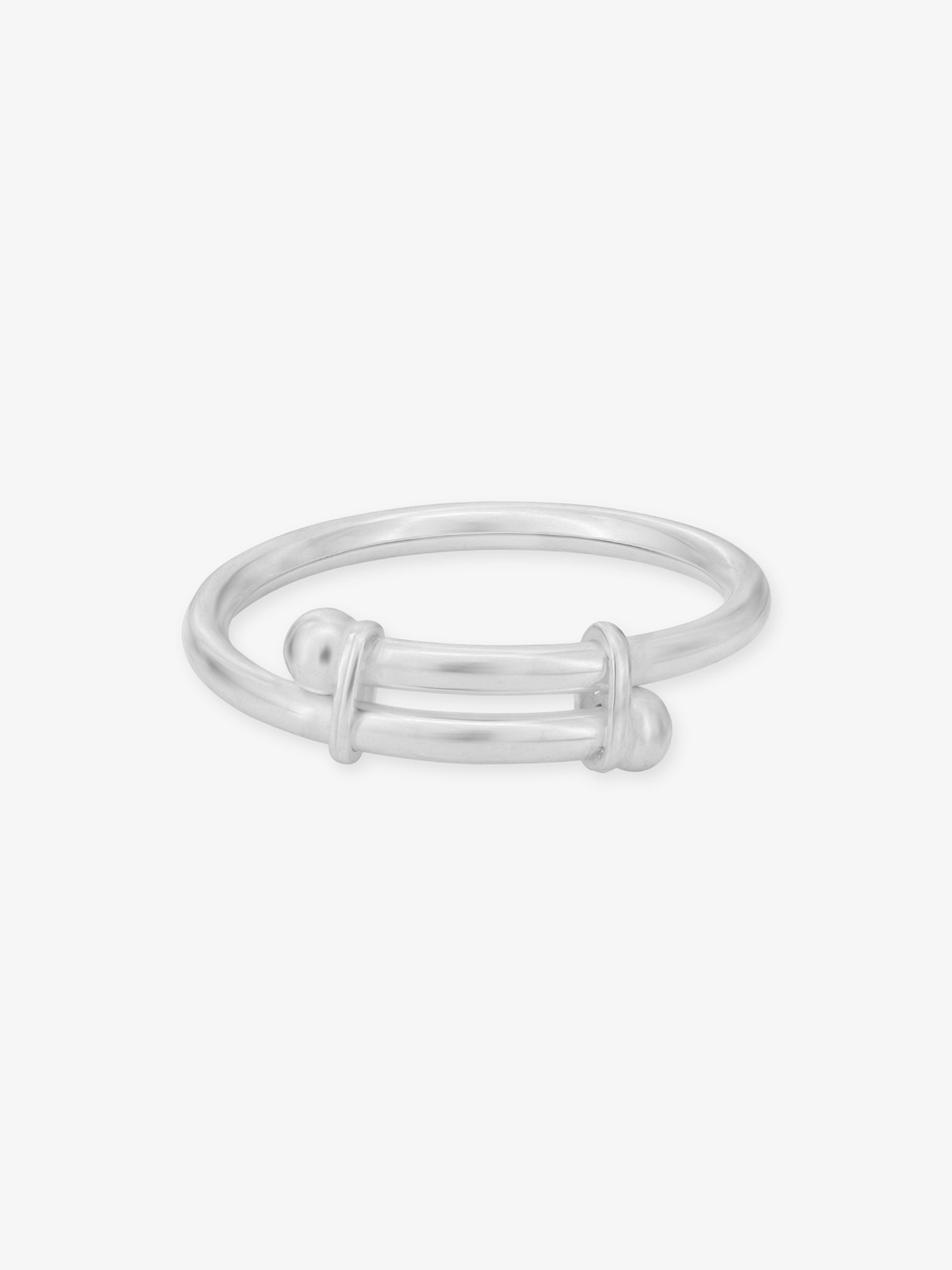 Reverse view of SIJA 925 Silver Plain Kids Bracelet BIS 925 hallmark certified sterling silver jewellery