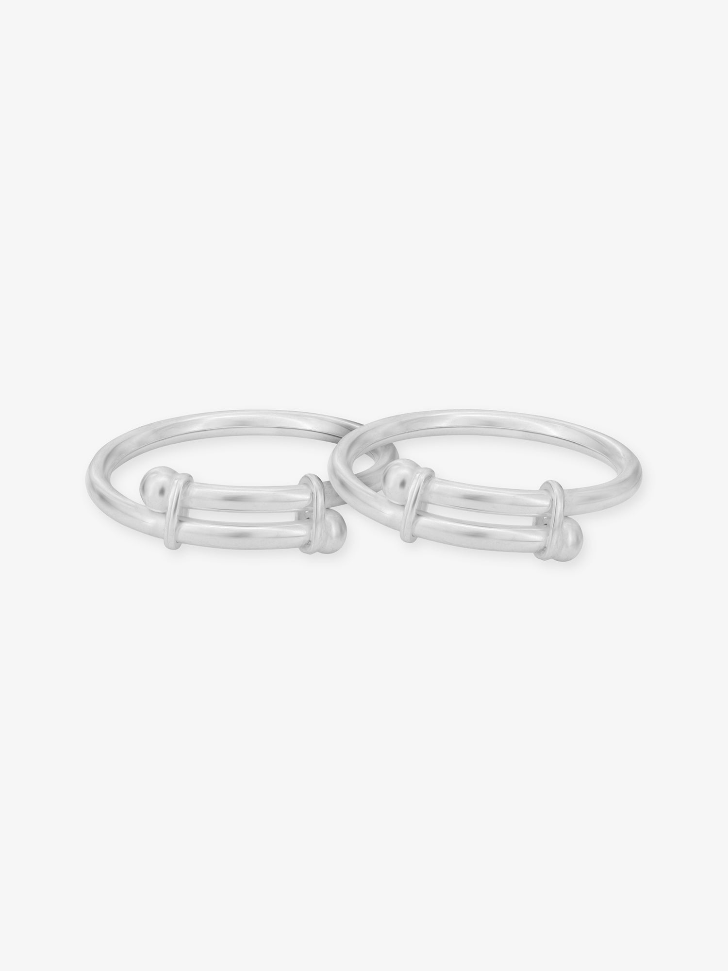 SIJA 925 Silver Plain Kids Bracelet sterling silver jewellery elegant hero shot
