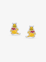 SIJA 925 Silver Pooh Bear Stud sterling silver jewellery playful kids design full front hero view accessory