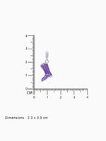 BIS hallmark view SIJA 925 silver jewellery purple shoe charm certified premium accessory elegant playful design for gifting and celebrations