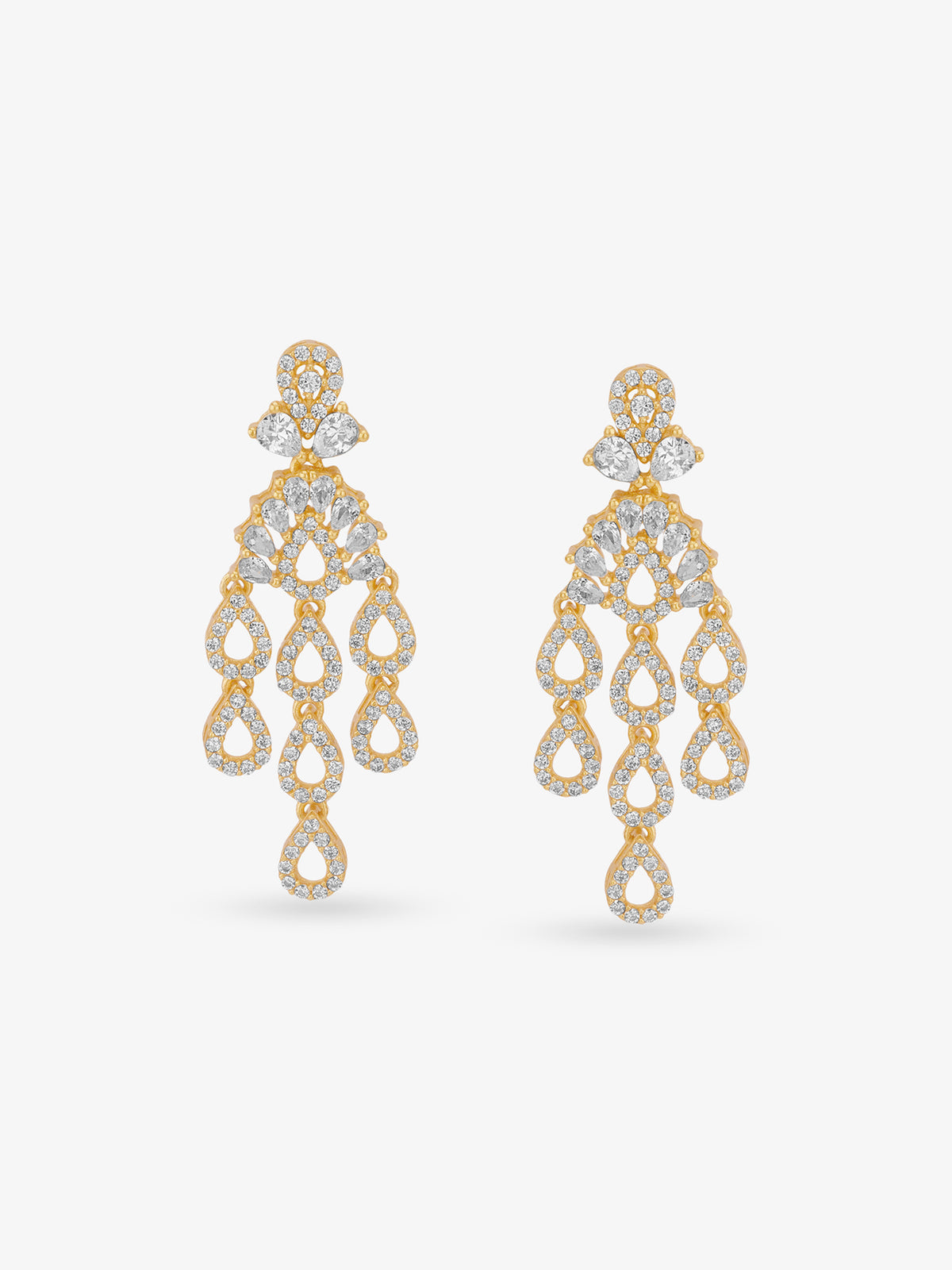 SIJA 925 Silver Rain Droplets Earrings elegant sterling silver jewellery accessory front view