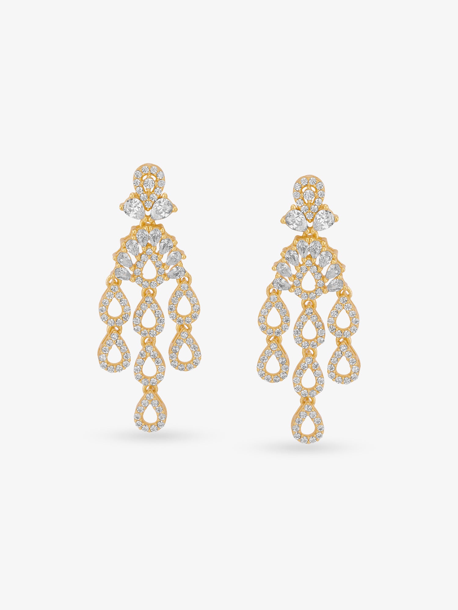 SIJA 925 Silver Rain Droplets Earrings elegant sterling silver jewellery accessory front view