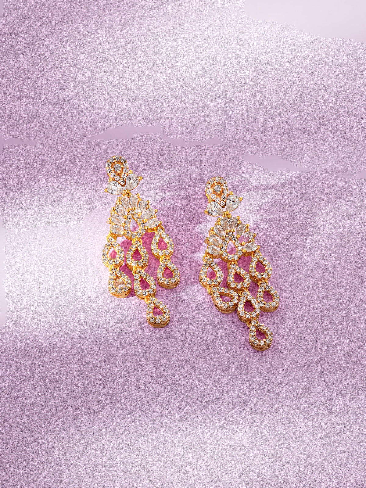 Detailed close up of SIJA 925 Silver Rain Droplets Earrings showing delicate droplet charms and handcrafted silver finish