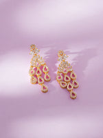 Detailed close up of SIJA 925 Silver Rain Droplets Earrings showing delicate droplet charms and handcrafted silver finish