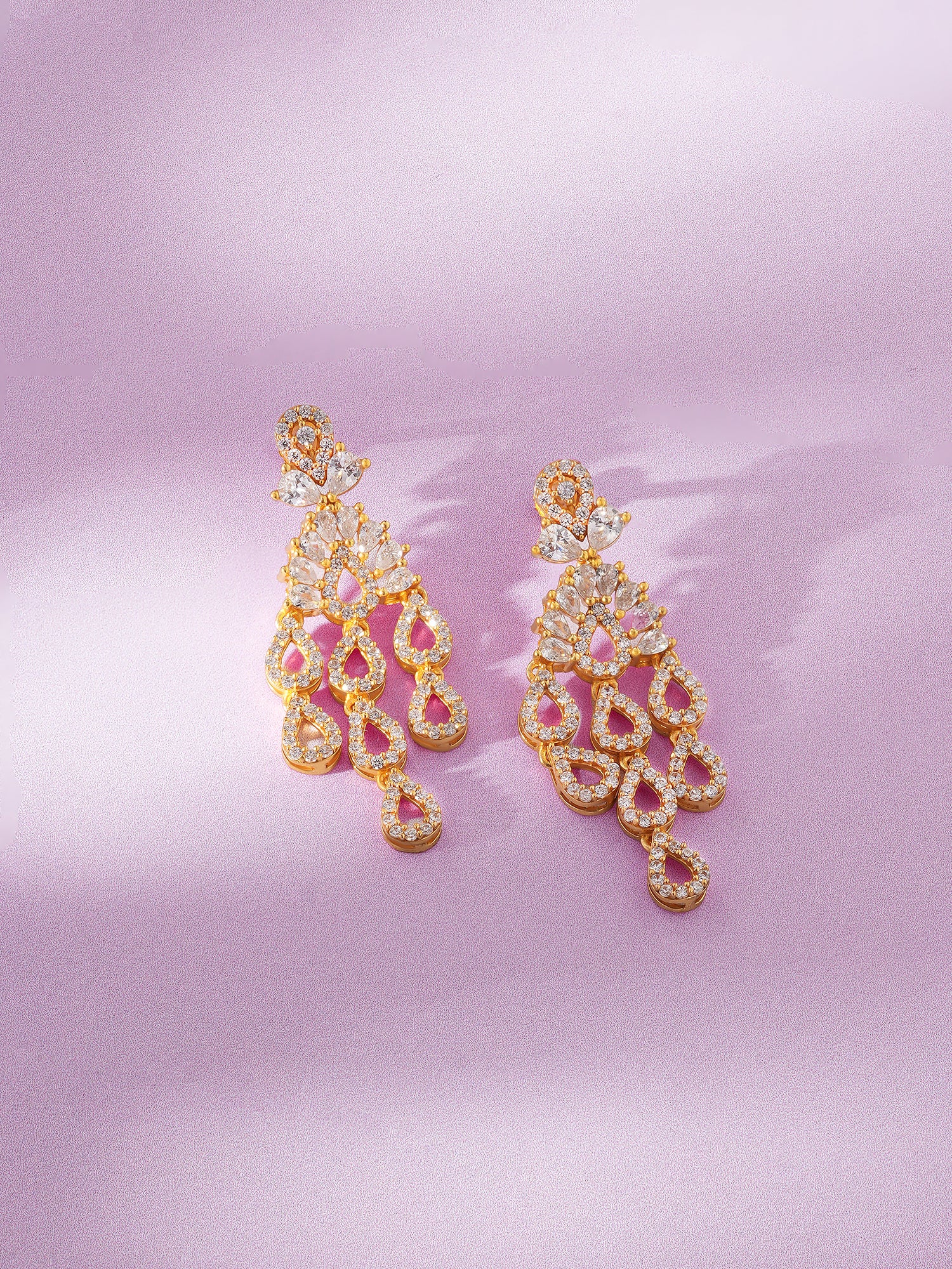 Detailed close up of SIJA 925 Silver Rain Droplets Earrings showing delicate droplet charms and handcrafted silver finish