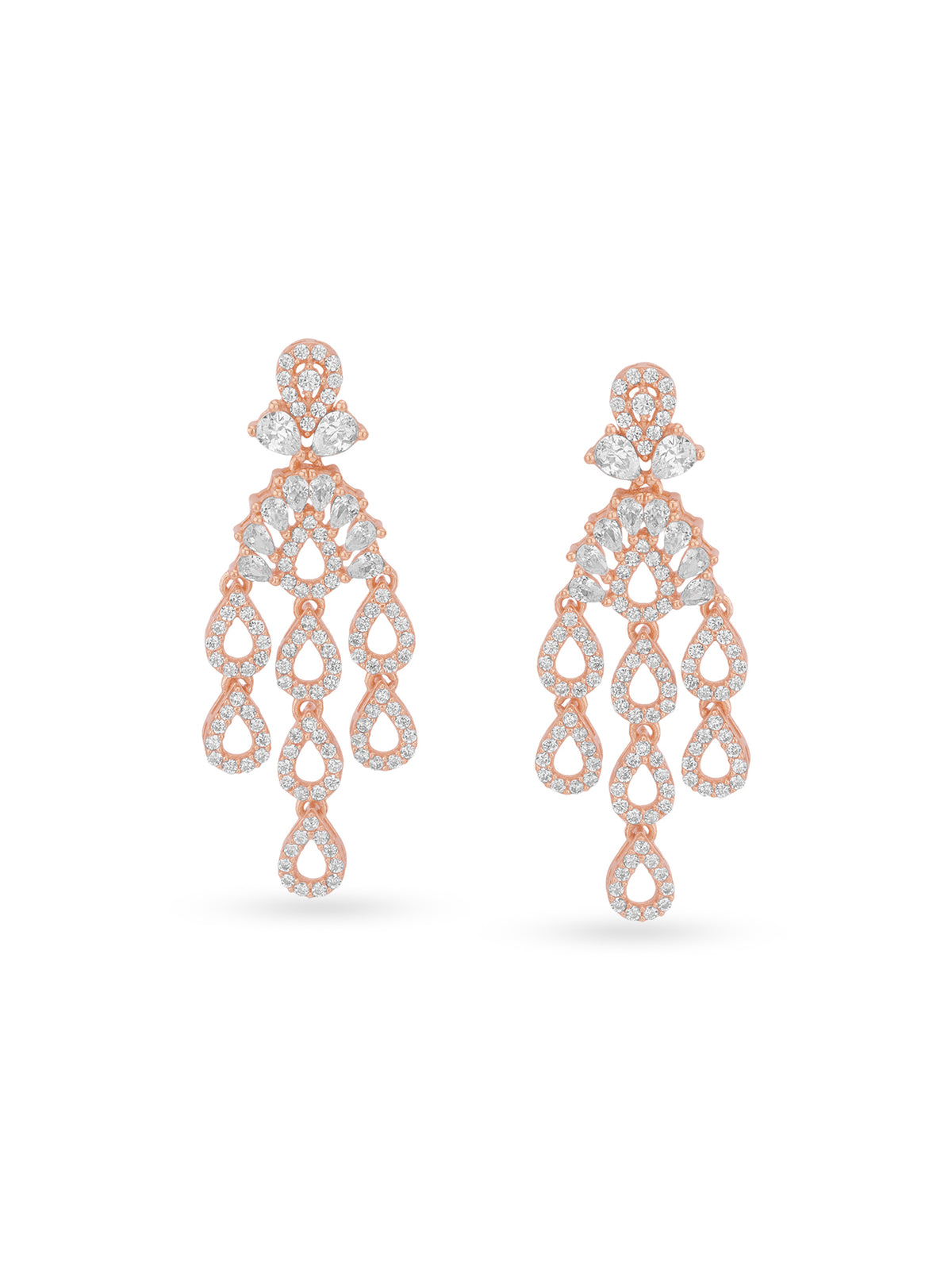 Detailed close up of SIJA 925 Silver Rain Droplets Earrings showing delicate droplet charms and handcrafted silver finish