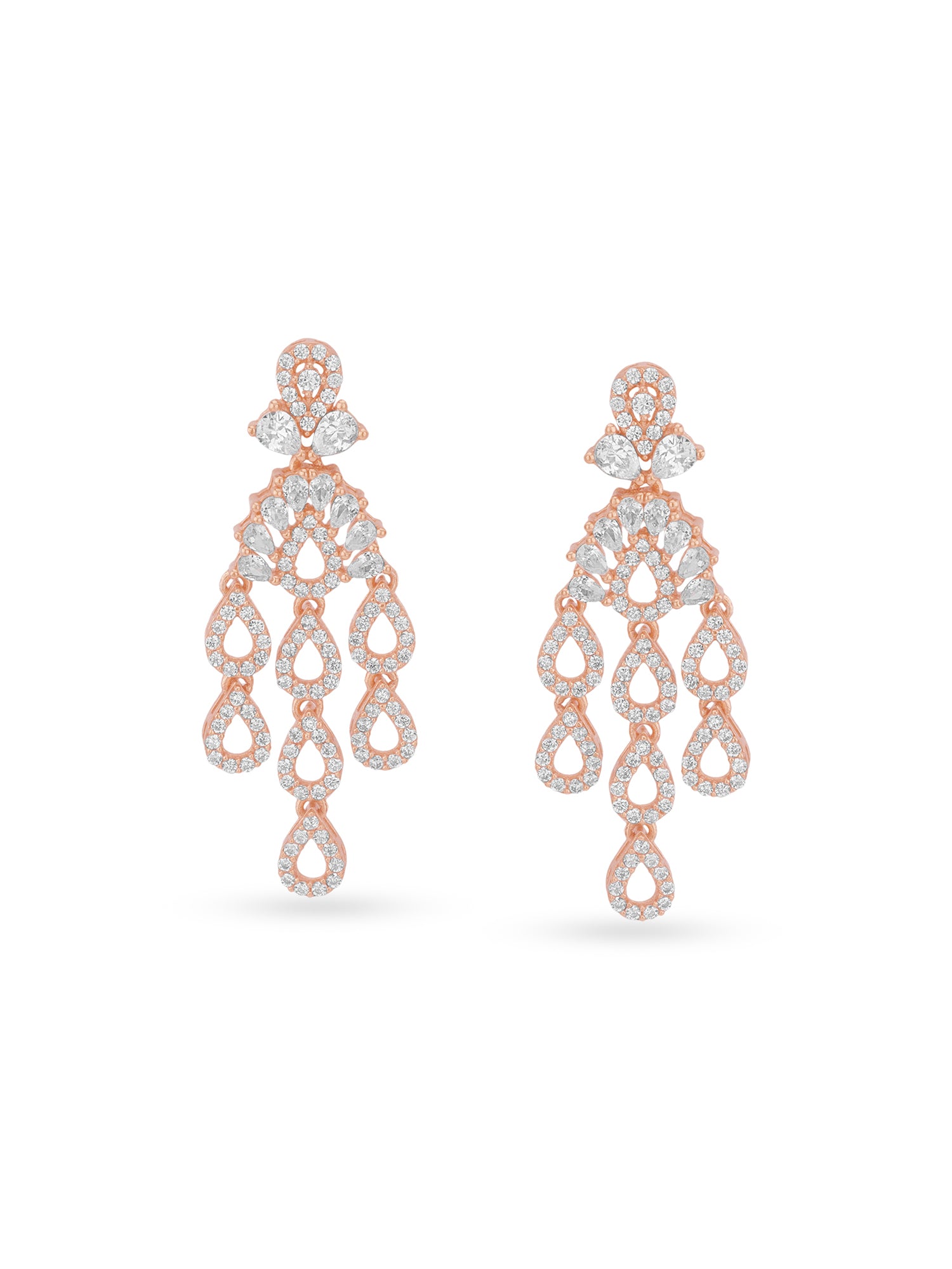 Detailed close up of SIJA 925 Silver Rain Droplets Earrings showing delicate droplet charms and handcrafted silver finish