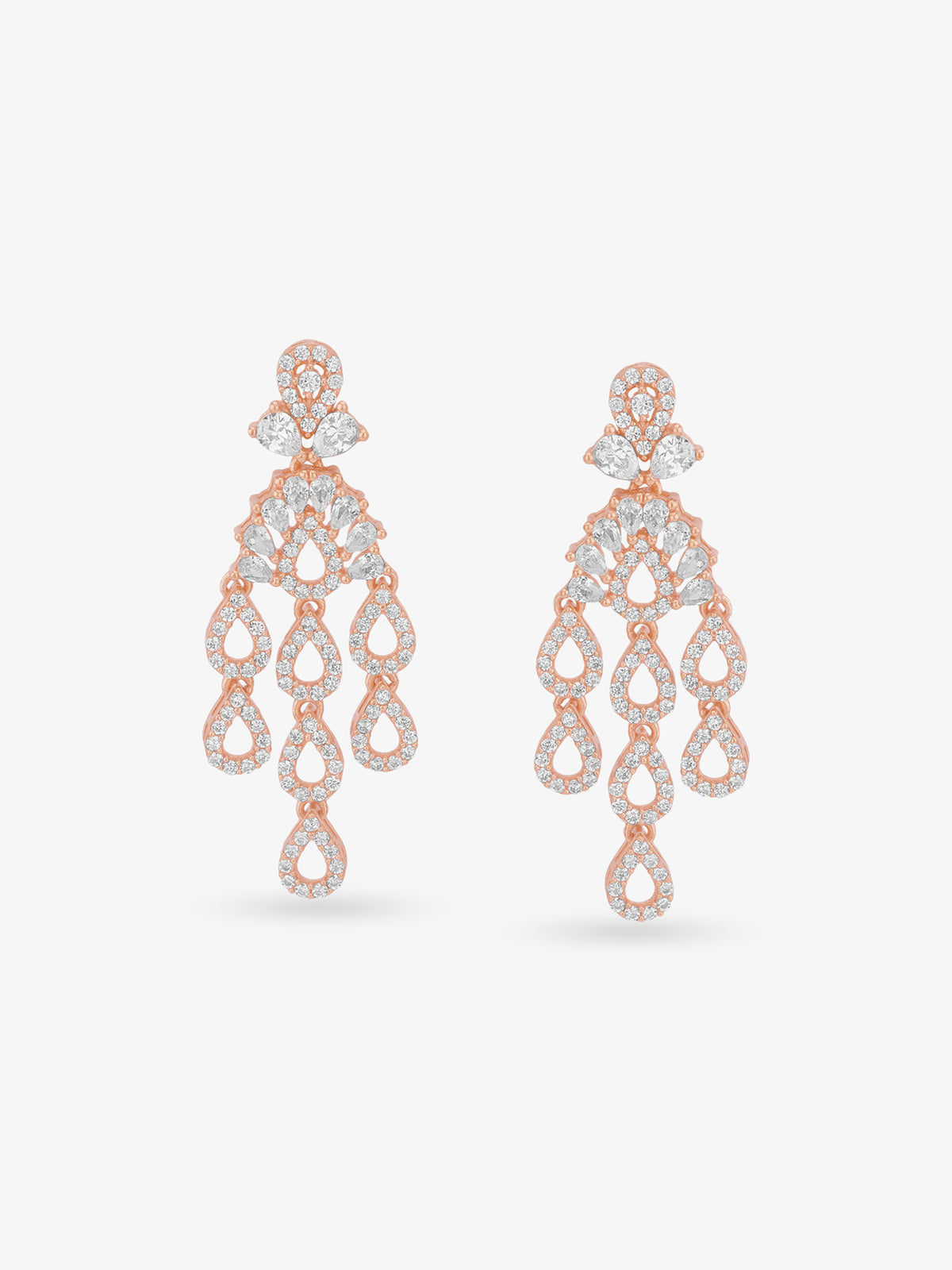SIJA 925 Silver Rain Droplets Earrings elegant sterling silver jewellery accessory front view