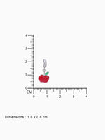 BIS hallmark view SIJA 925 silver jewellery red apple charm certified premium accessory elegant timeless design for gifting and celebrations