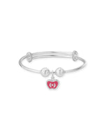 Adjustable clasp detail of SIJA 925 Silver Red Apple Drops Bracelet showcasing secure fit and premium sterling silver quality