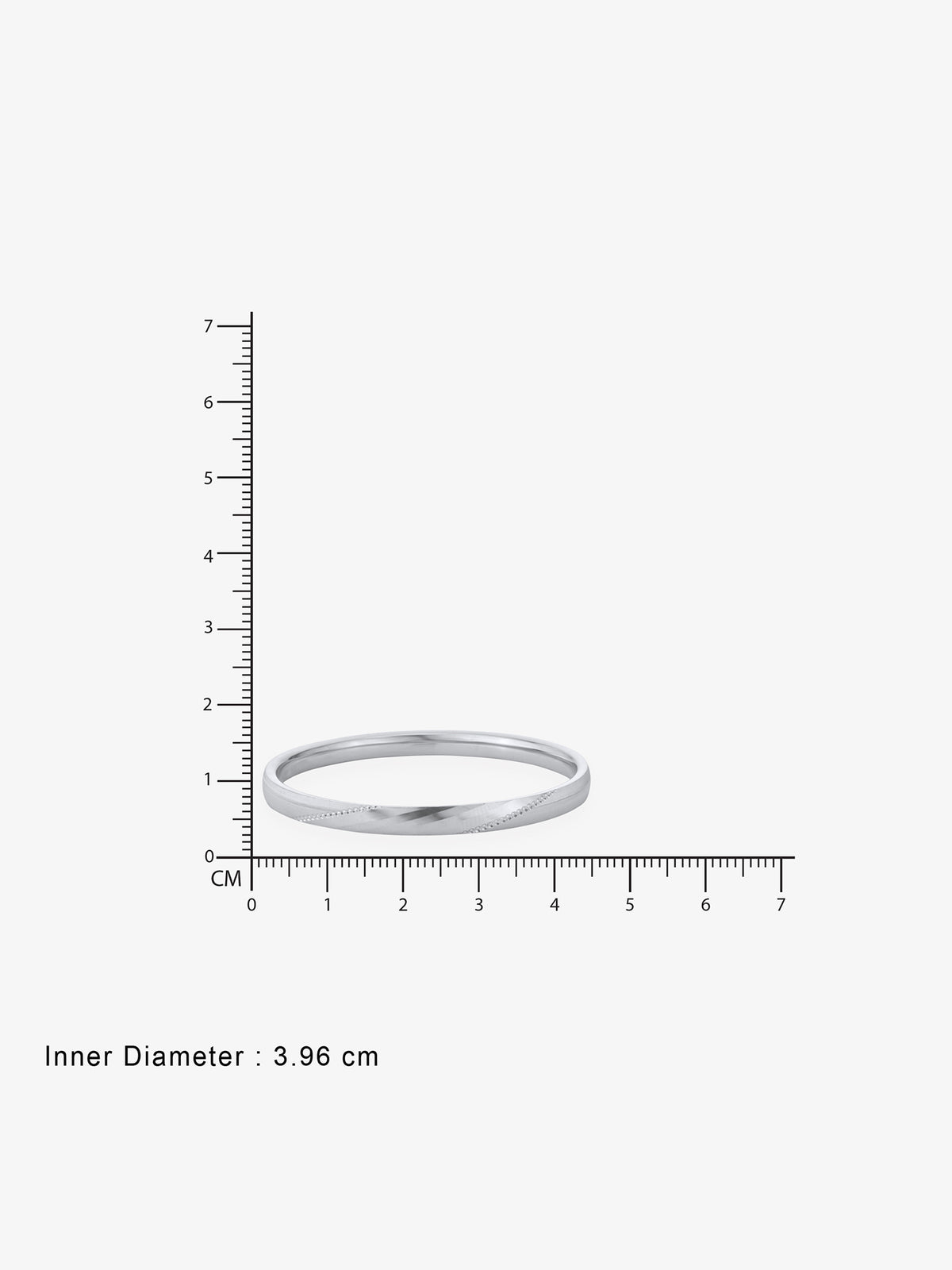 Reverse of SIJA Rhythm Kids Bangle showing BIS 925 hallmark stamp certified sterling silver jewellery authenticity and quality assurance