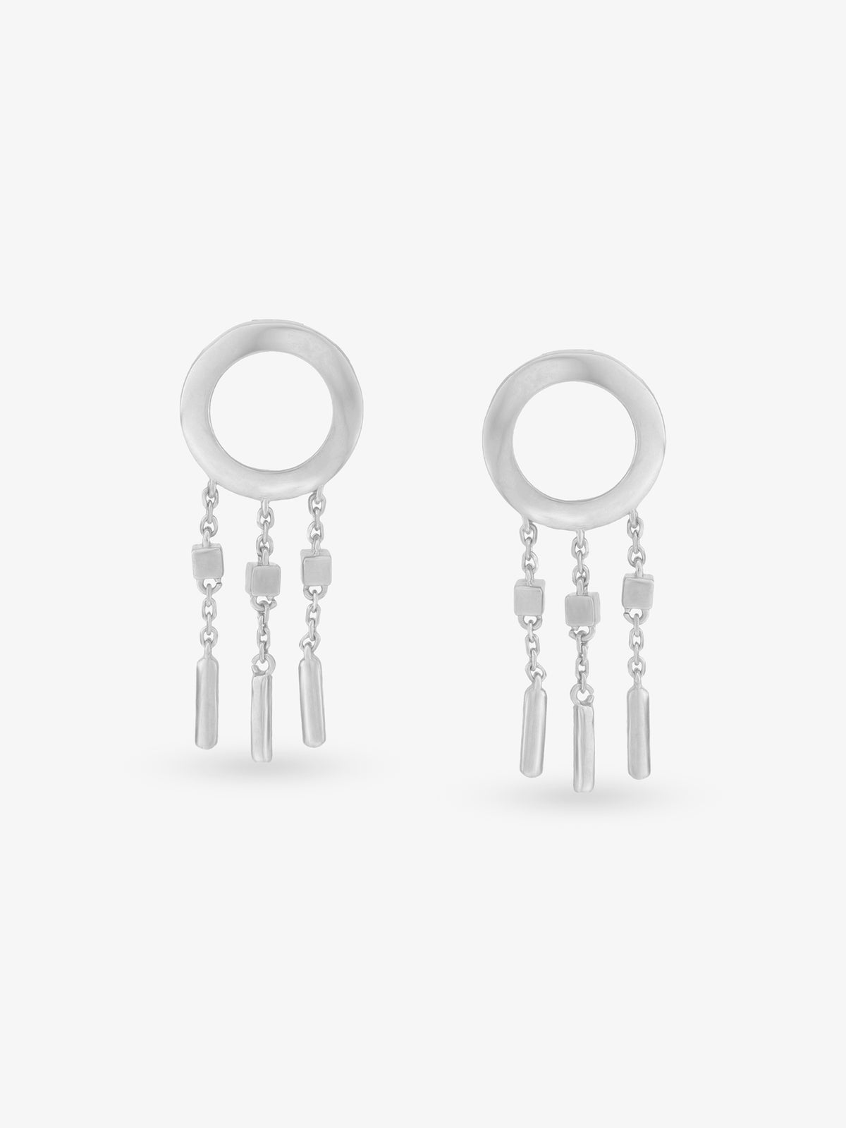 SIJA 925 Silver Ring with Droplets Earrings elegant sterling silver jewellery accessory front view