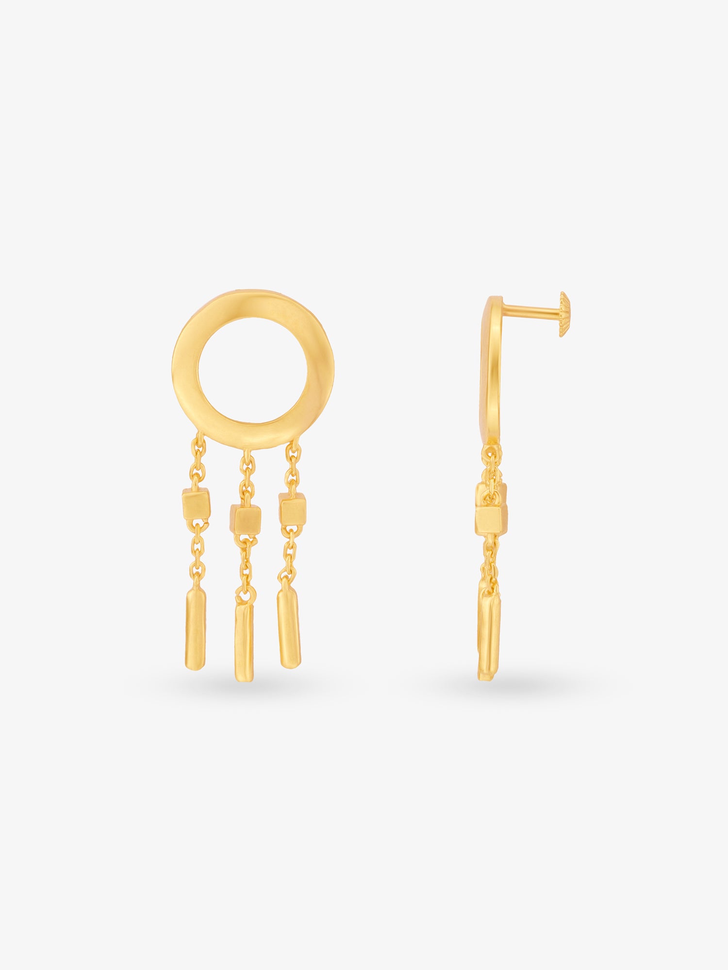 Side profile of SIJA 925 Silver Ring with Droplets Earrings highlighting durable sterling silver craftsmanship and droplet charm placement