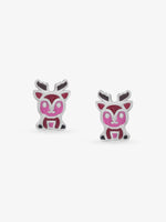 SIJA 925 Silver Rudolph Stud sterling silver jewellery full front hero view festive accessory