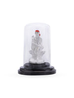 Base detail of SIJA 999 Silver Sai Baba Idol showcasing sturdy silver stand and premium hallmark quality