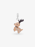 SIJA 925 Silver Deer Charm Ring elegant sterling silver womens jewellery accessory front view