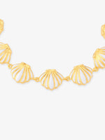 Detailed close up of SIJA 925 Silver Shell Bracelet highlighting shell charm craftsmanship