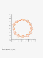Reverse view of SIJA 925 Silver Shell Bracelet BIS 925 hallmark certified sterling silver jewellery