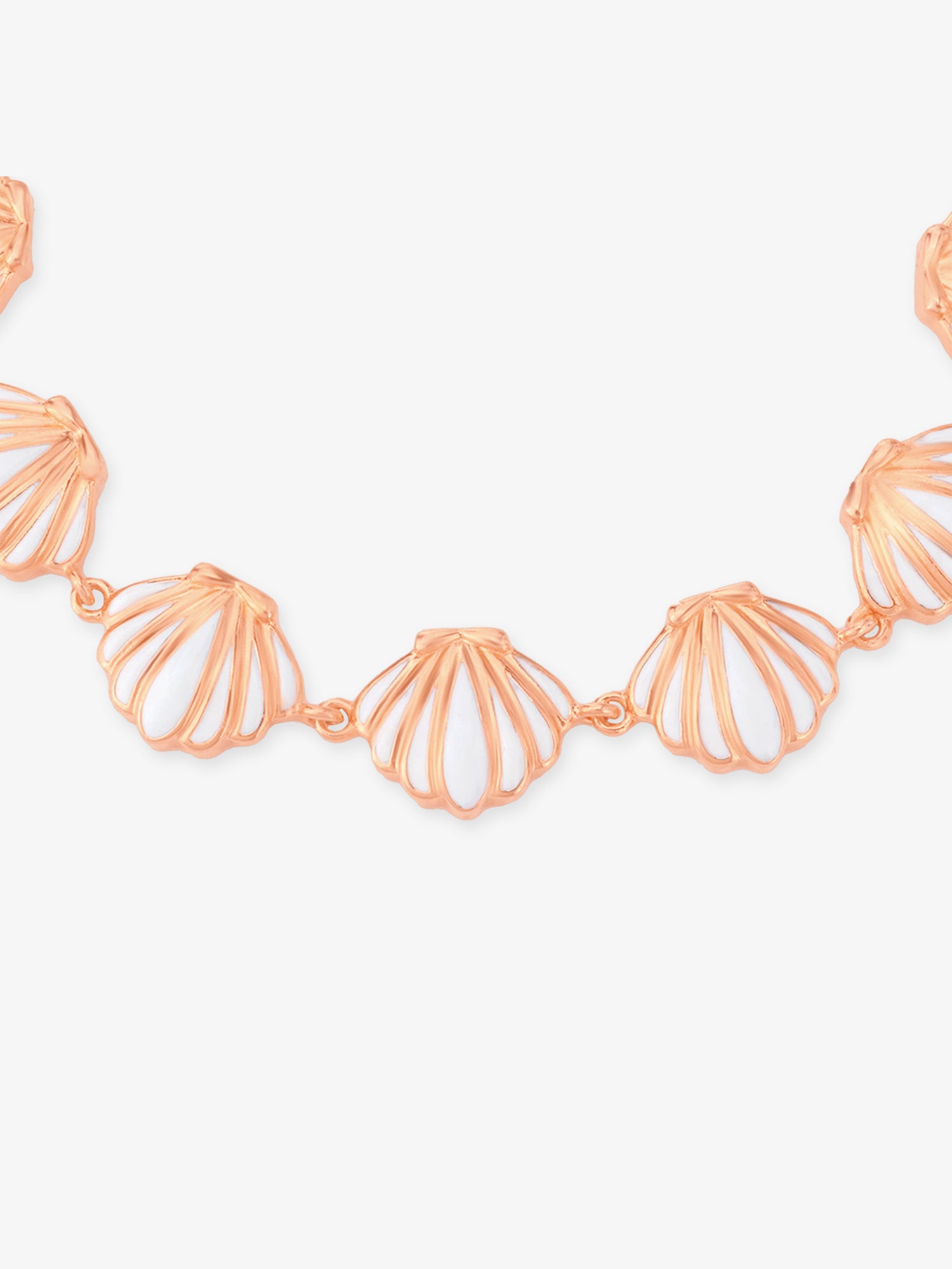 Detailed close up of SIJA 925 Silver Shell Bracelet highlighting shell charm craftsmanship