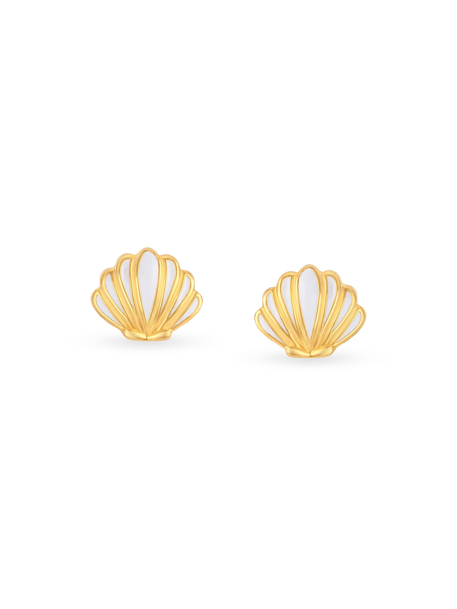 Reverse view of SIJA 925 Silver Shell Stud BIS 925 hallmark certified sterling silver jewellery