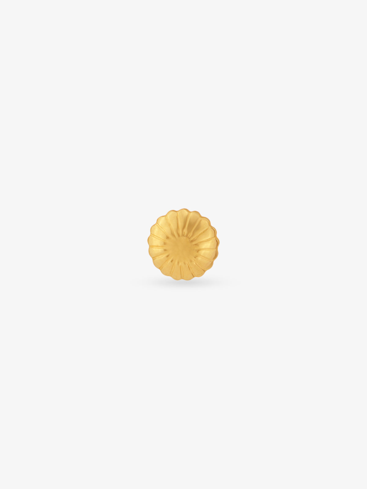 Side profile of SIJA 925 Silver Shell Stud showing durable sterling silver artistry