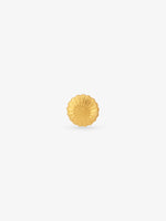 Side profile of SIJA 925 Silver Shell Stud showing durable sterling silver artistry