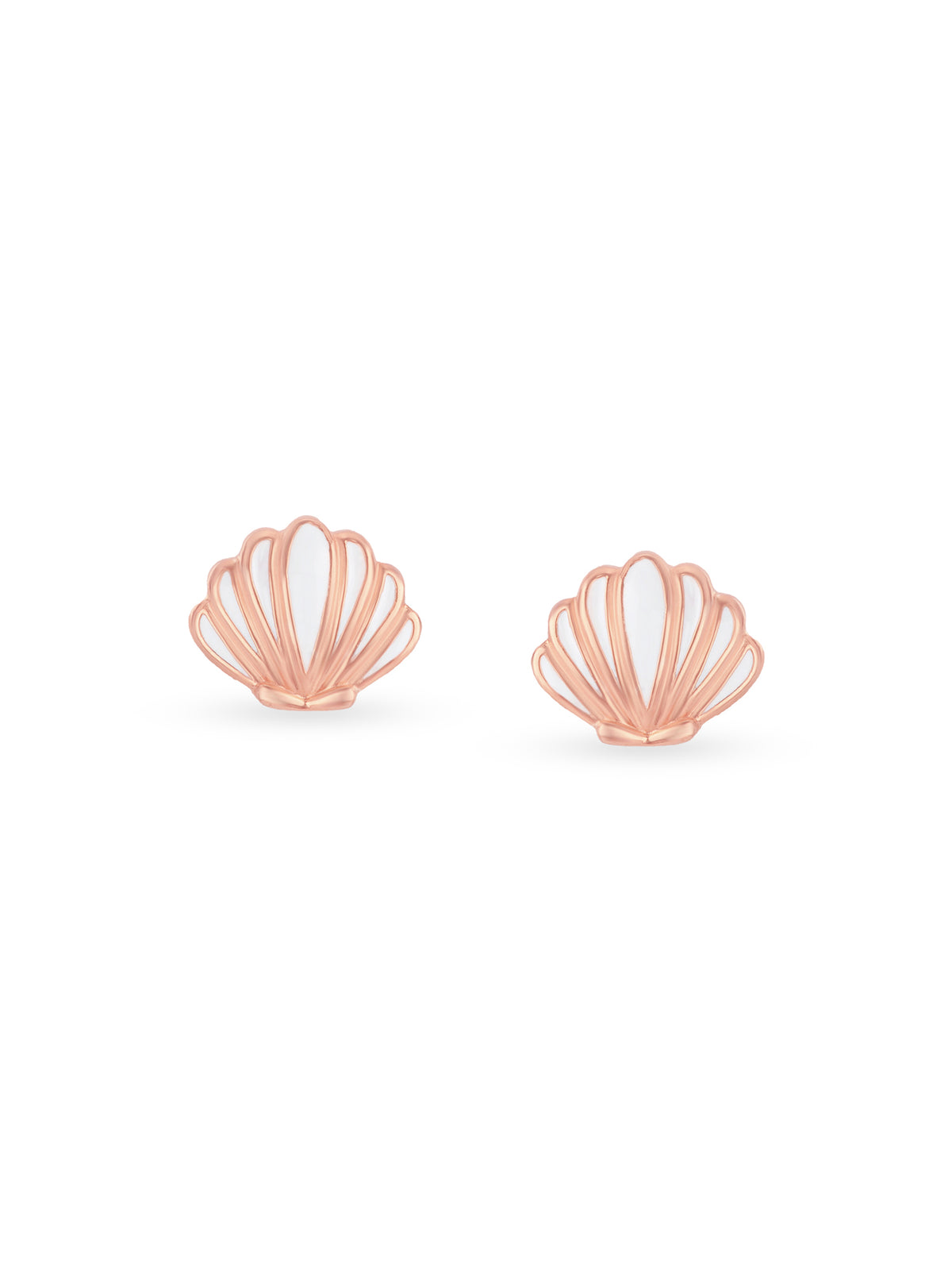 Reverse view of SIJA 925 Silver Shell Stud BIS 925 hallmark certified sterling silver jewellery