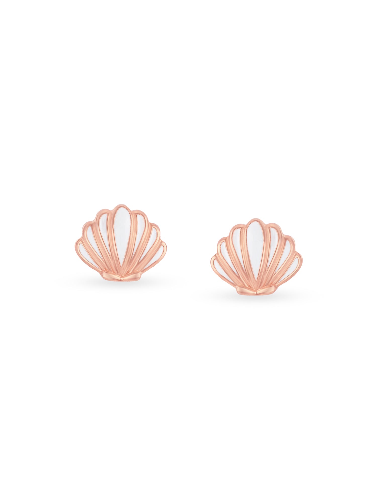 Reverse view of SIJA 925 Silver Shell Stud BIS 925 hallmark certified sterling silver jewellery