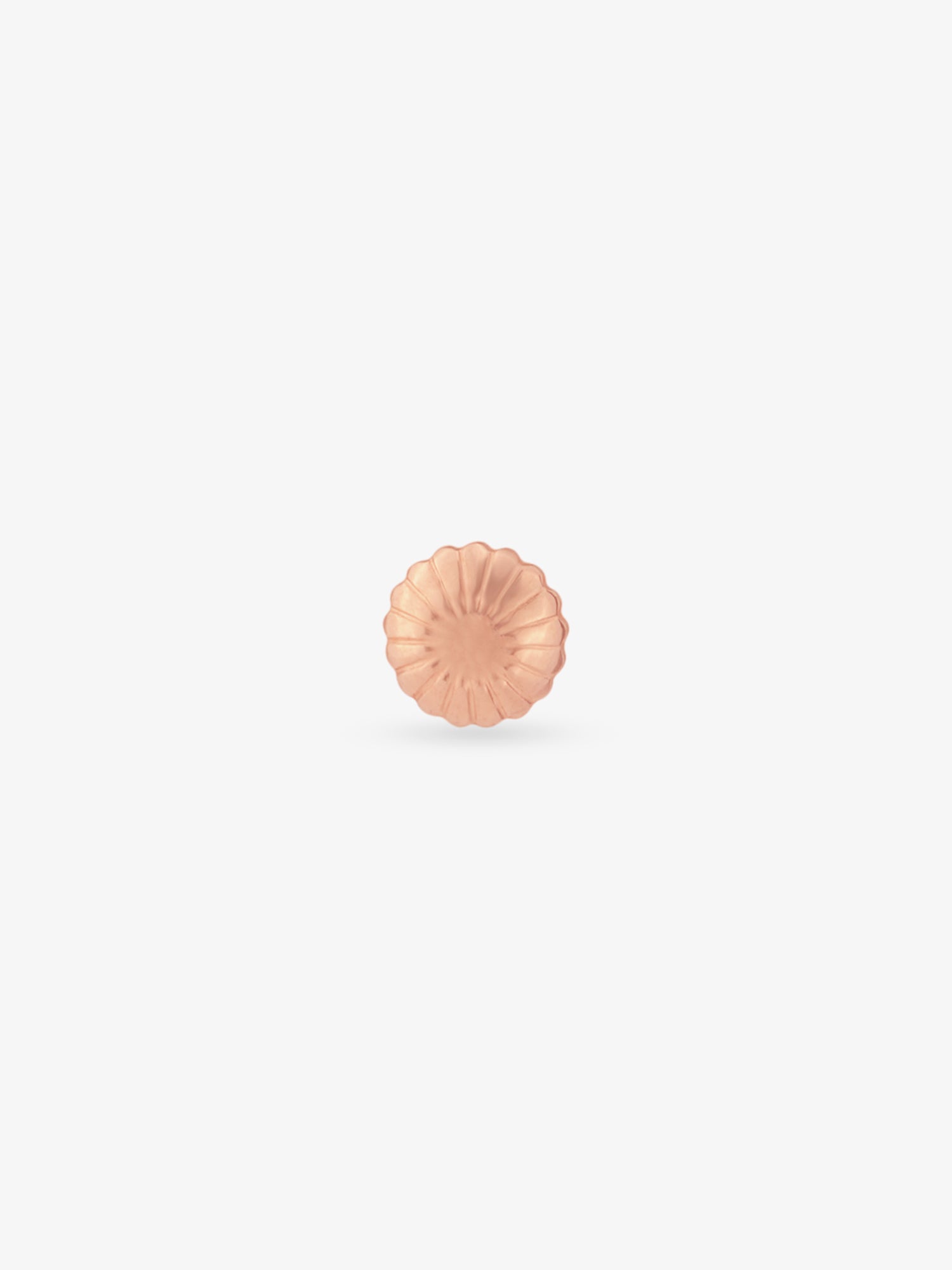 Side profile of SIJA 925 Silver Shell Stud showing durable sterling silver artistry