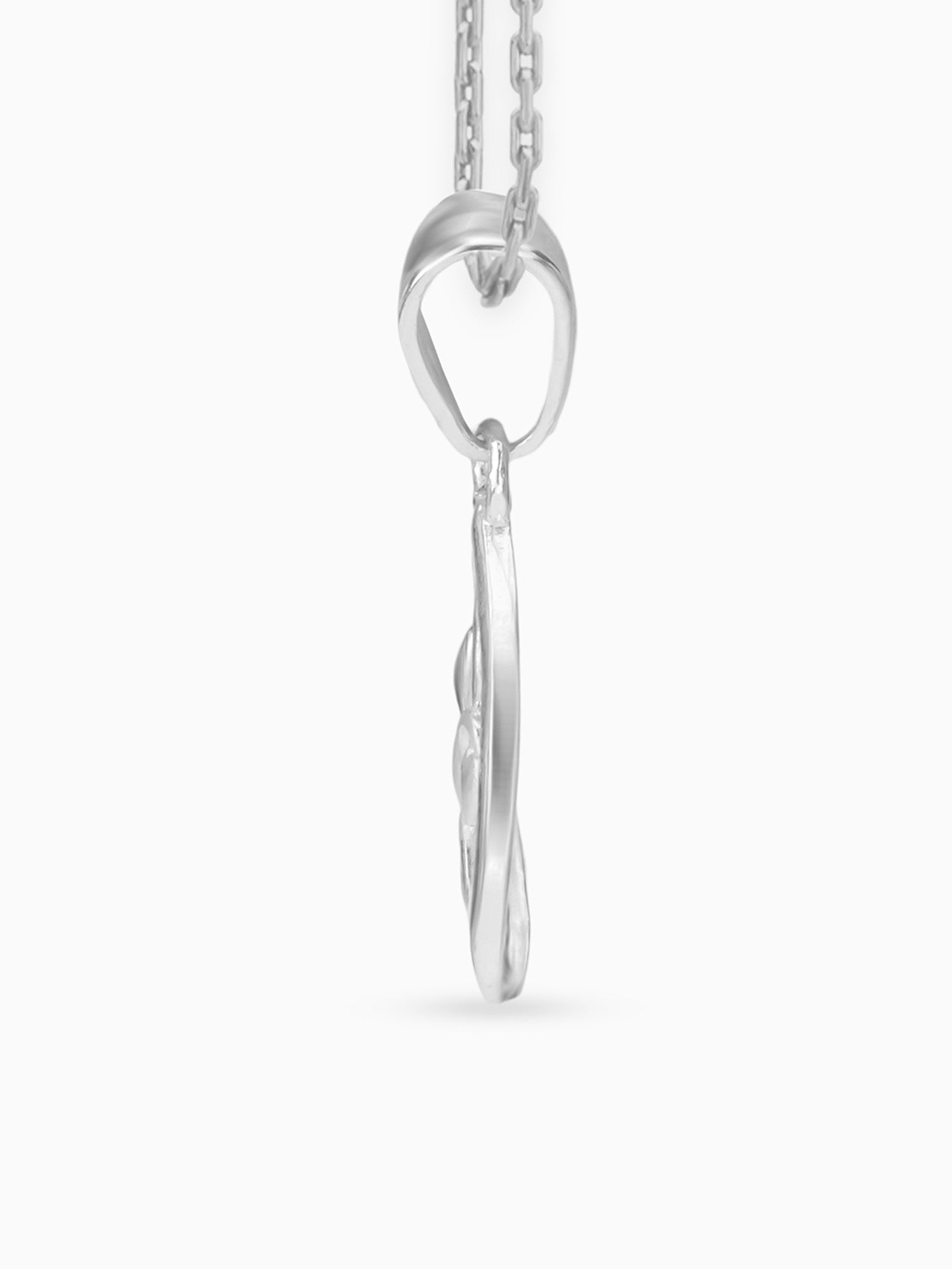 Side view SIJA 925 silver jewellery silver drop with multiple hearts charm stylish handcrafted accessory perfect for parties anniversaries and festive wear