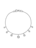 SIJA Silver Droplet Charming Bracelet 925 sterling silver BIS hallmarked elegant jewellery versatile design perfect for women girls kids festive wear and gifting