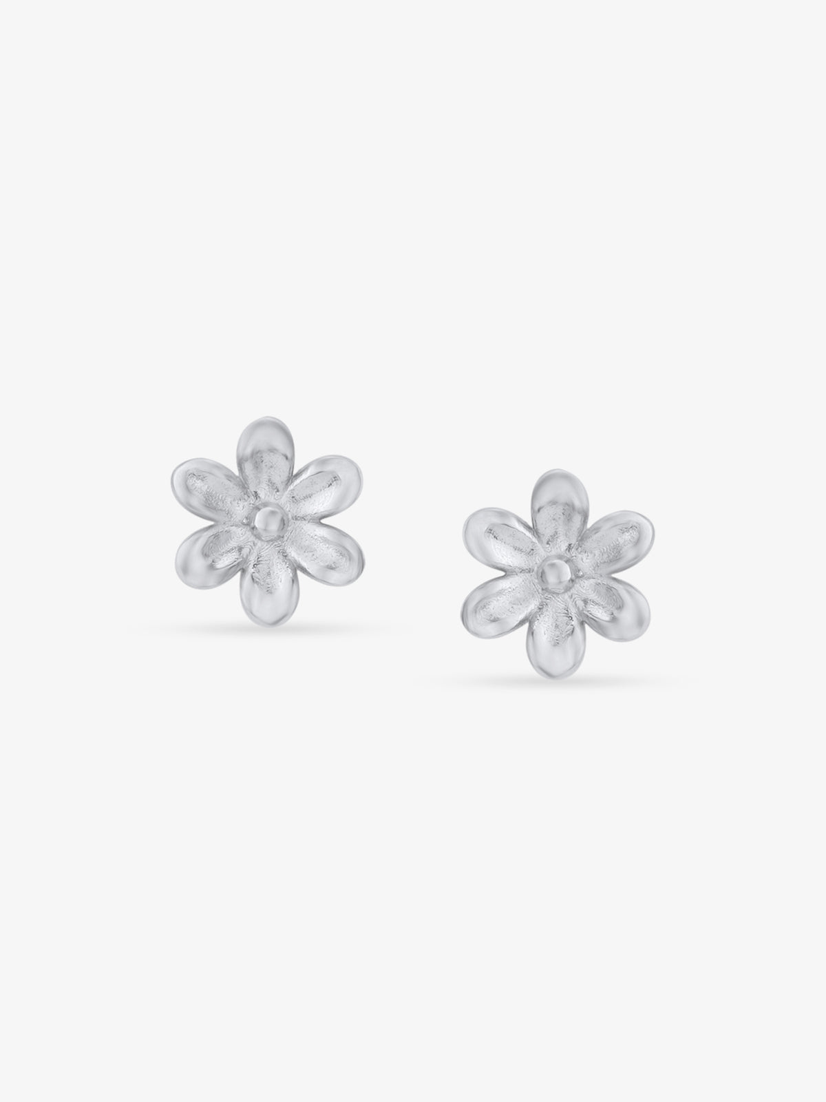 SIJA 925 Silver Flower Stud elegant sterling silver womens jewellery accessory front view