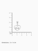 BIS hallmark view SIJA 925 silver jewellery heart with hands tied charm certified premium accessory romantic motif for gifting and celebrations