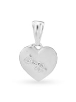 Hero shot SIJA 925 silver jewellery heart with key charm BIS hallmarked romantic accessory perfect for birthdays festive wear and gifting